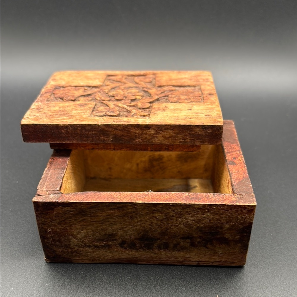 Handcrafted Wooden Trinket Box
